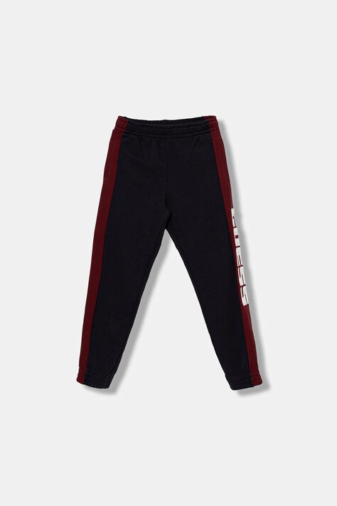 Guess spodnie dresowe bawełniane dziecięce kolor granatowy z aplikacją N6RB01 KA6R4