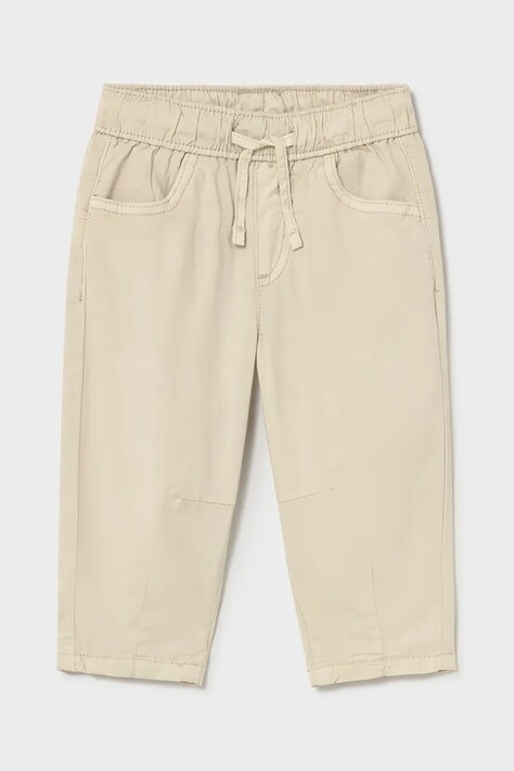 Mayoral spodnie dziecięce kolor beżowy gładkie 1519