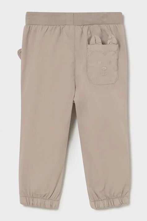 Mayoral spodnie dziecięce kolor beżowy gładkie 1524