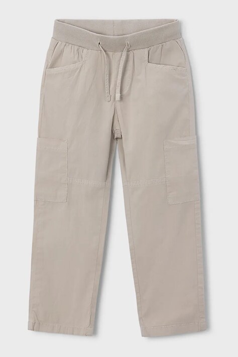 Mayoral spodnie dziecięce kolor beżowy gładkie 3580