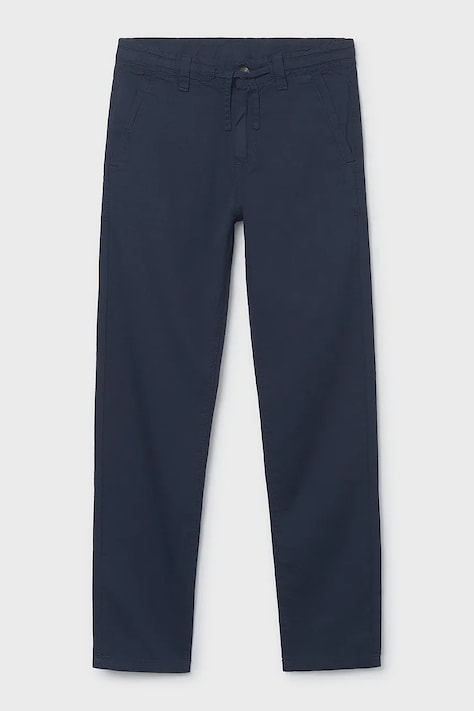 Mayoral pantaloni de bumbac pentru copii culoarea bleumarin, uni, 6564