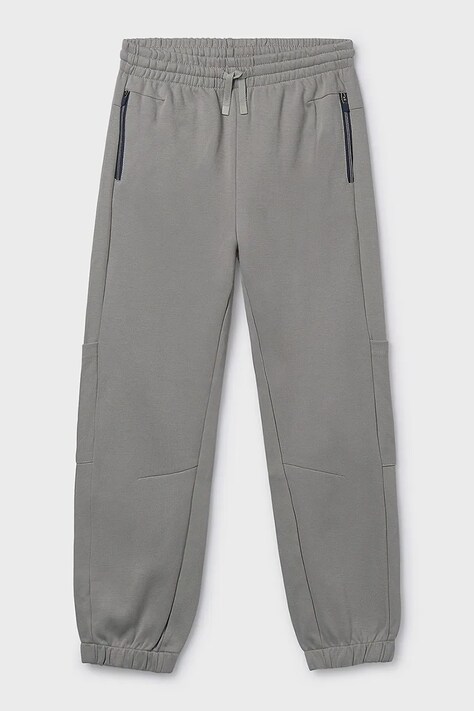 Mayoral spodnie dresowe dziecięce kolor szary gładkie 6567