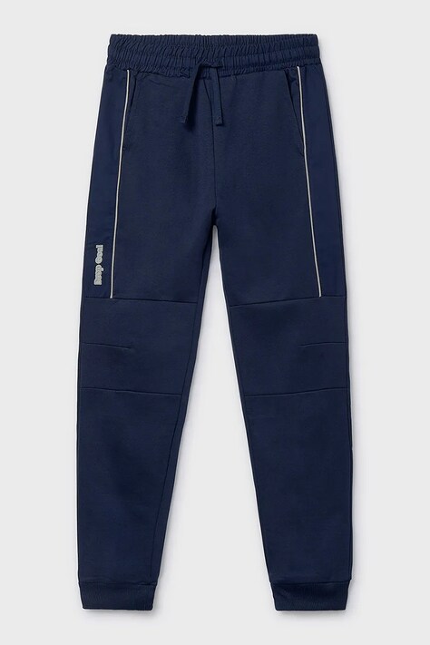 Mayoral spodnie dresowe dziecięce kolor granatowy gładkie 6568