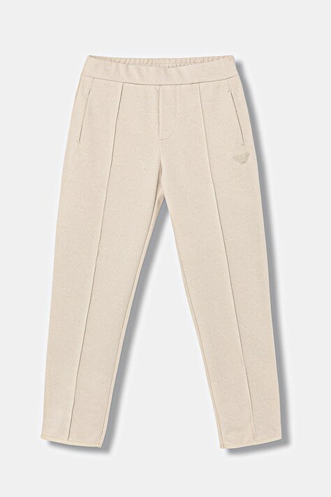 Emporio Armani spodnie dziecięce kolor beżowy EB001026 AF20698