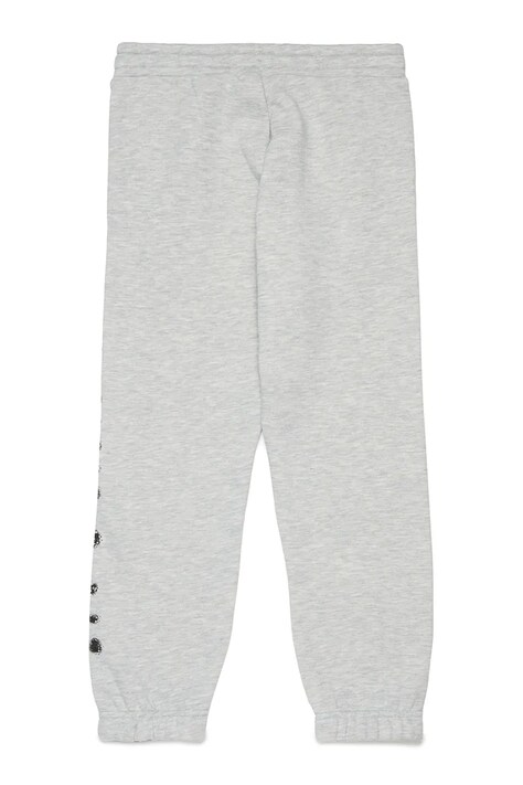 Diesel spodnie dresowe bawełniane dziecięce PANTLI TROUSERS kolor szary z nadrukiem J02445
