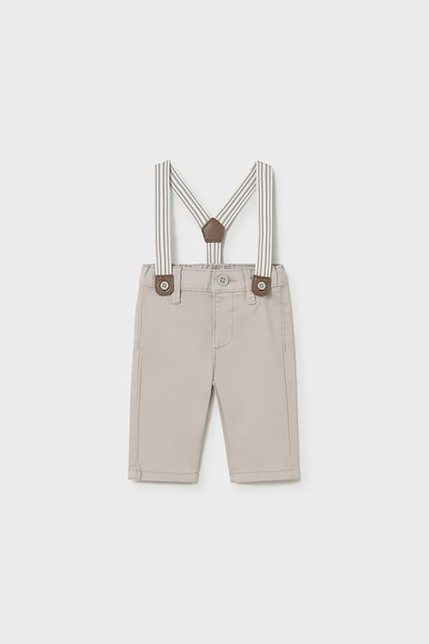 Mayoral Newborn pantaloni bebe culoarea bej, uni, 1596