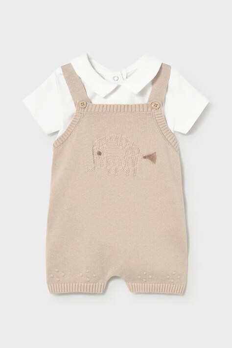 Mayoral Newborn komplet niemowlęcy kolor brązowy 1609