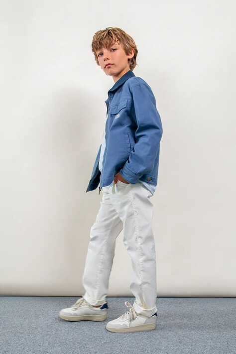 Mayoral spodnie dziecięce Boston by Mayoral kolor beżowy gładkie 6571