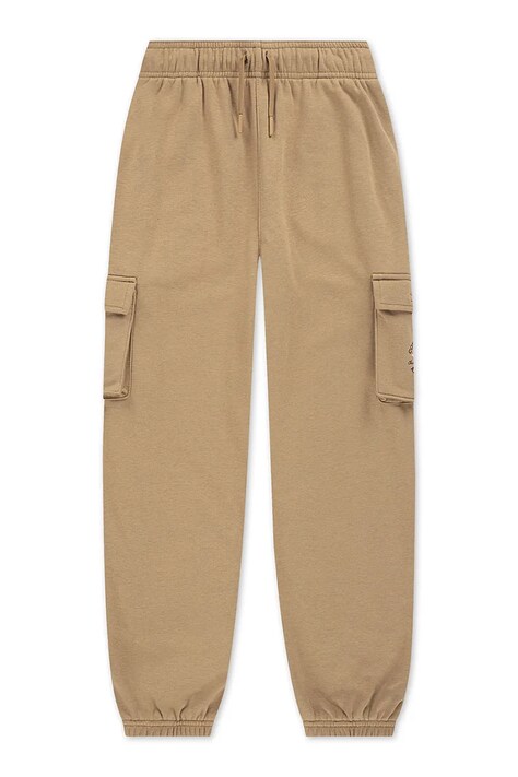 Детски спортен панталон Converse в кафяво с изчистен дизайн 9CH425