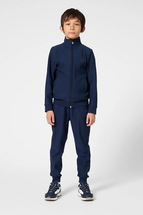 Dětské tepláky BOSS tmavomodrá barva, J53170