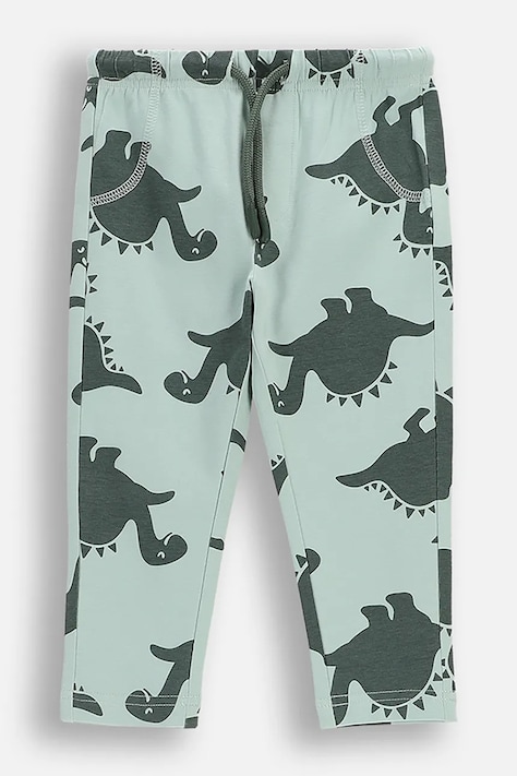 Coccodrillo pantaloni tuta in cotone neonati colore turchese HEY LET S PLAY BOY NEWBORN