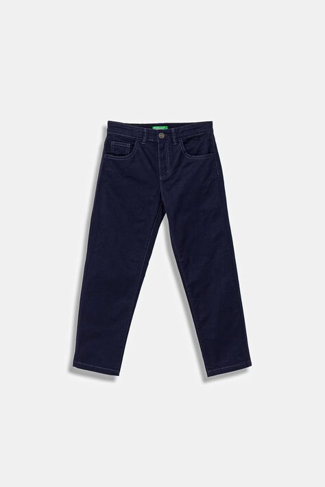 United Colors of Benetton spodnie dziecięce z bawełną granatowe regular waist 4TCGCE04D