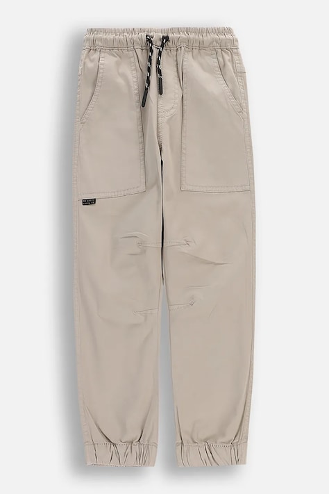 Coccodrillo hlače za djecu s pamukom sive spušteni struk