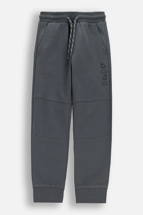 Coccodrillo donji dio trenirke za djecu od pamuka sivi spušteni struk NORMCORE BOY KIDS