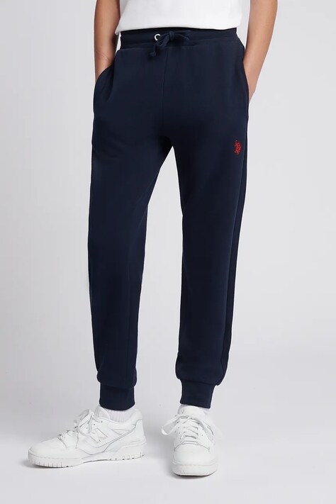U.S. Polo Assn. pantaloni joggers pentru copii, cu bumbac bleumarin USP2456