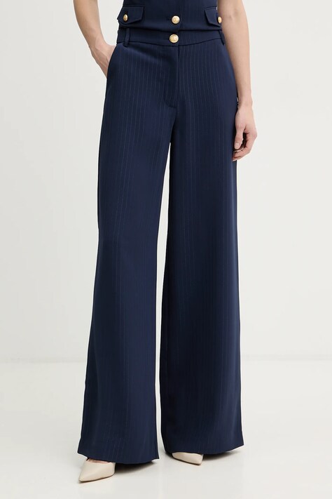 Marciano by Guess spodnie NICLA damskie kolor granatowy szerokie high waist 6RGB10 7438A