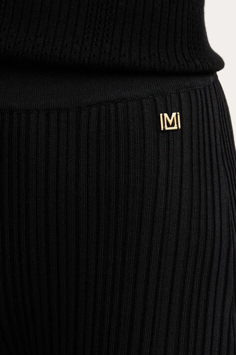 Marciano by Guess spodnie DAFNE damskie kolor czarny dzwony high waist 6RGB15 5681Z