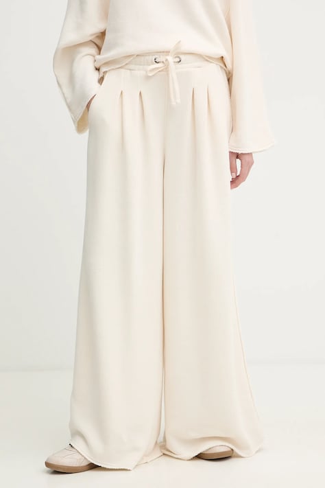 BOSS Orange spodnie dresowe C Elenyx damskie kolor beżowy gładkie 50554282