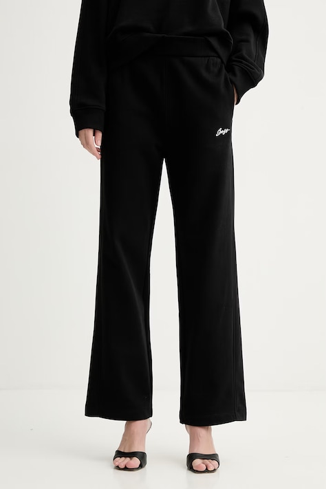 Bavlnené tepláky BOSS Orange C Endless čierna farba, jednofarebné, 50554685