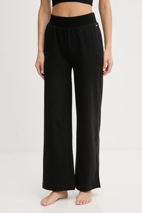 BOSS spodnie dresowe Monogram J. Pants damskie kolor czarny gładkie 50557287