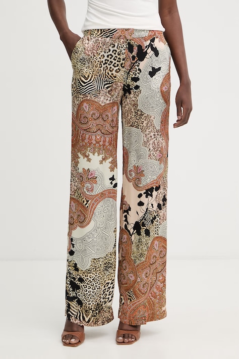 Marciano by Guess spodnie damskie z wiskozy GISELLE beżowe G6GB09 W1875