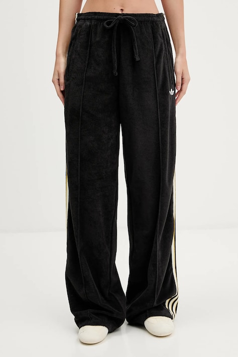 adidas Originals spodnie dresowe Terry Towel Firebird damskie kolor czarny gładkie KD1416