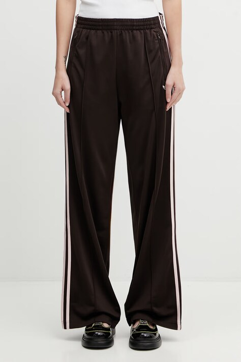 adidas Originals spodnie dresowe Firebird damskie kolor brązowy z aplikacją KD3664