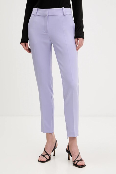 HUGO spodnie Hedima-1 damskie dopasowane high waist 50544742