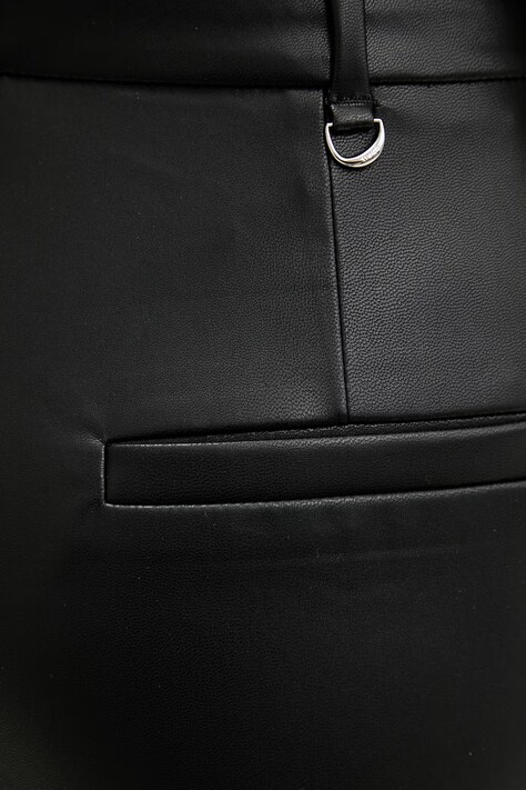 HUGO spodnie Hasmina-1 damskie kolor czarny dzwony high waist 50552964