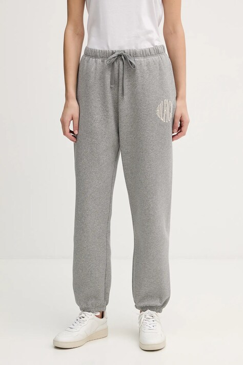 Spodnji del trenirke Tommy Hilfiger ženski, siva barva, WW0WW47876