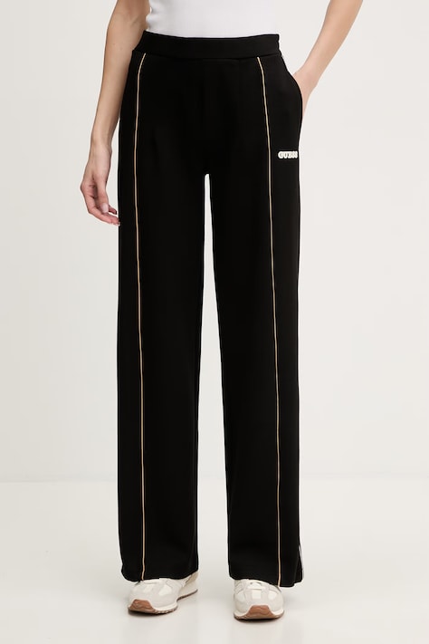 Guess pantaloni de trening GEORGIA culoarea negru, uni, V6RB00 KD852