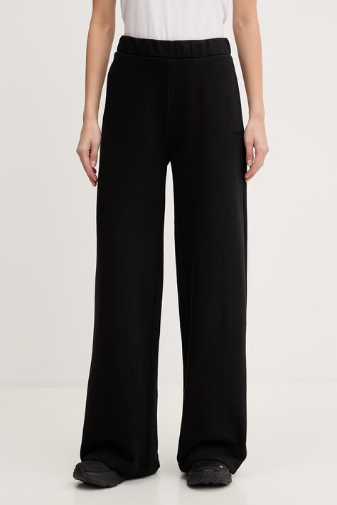 Guess spodnie dresowe YAYOI damskie kolor czarny gładkie V6RB03 KD761