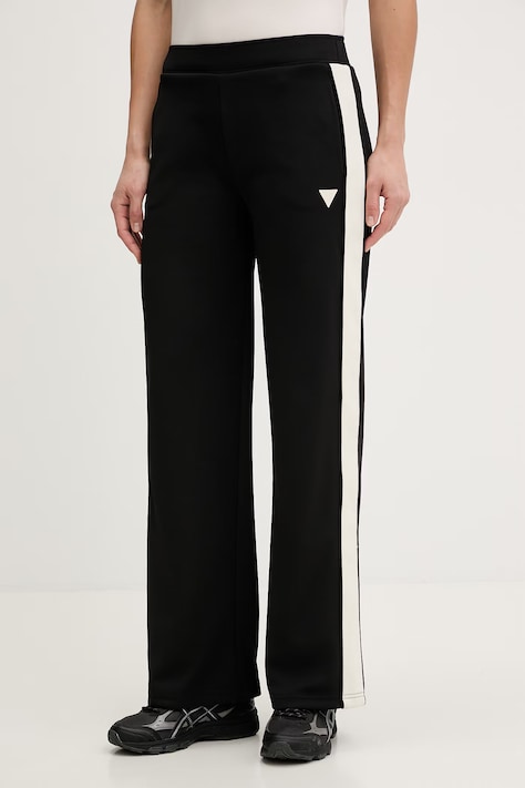 Guess spodnie dresowe MARLENE damskie kolor czarny gładkie V6RB10 KCYF2