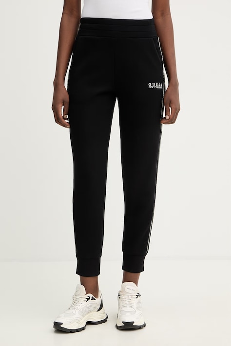 Tepláky Guess NEW VICTOIRE dámské, černá barva, W6RB45 KBYE2