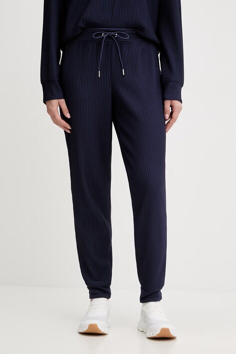 Dkny spodnie dresowe damskie kolor granatowy gładkie DP6P3498