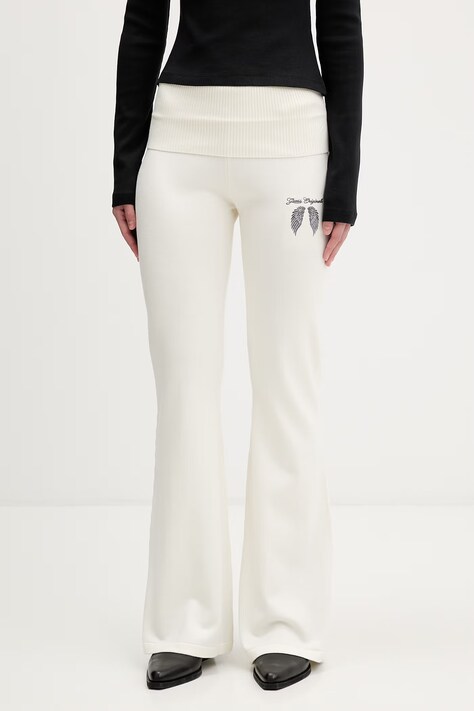 Guess Originals spodnie dresowe damskie kolor beżowy gładkie W6RB63 Z2V62