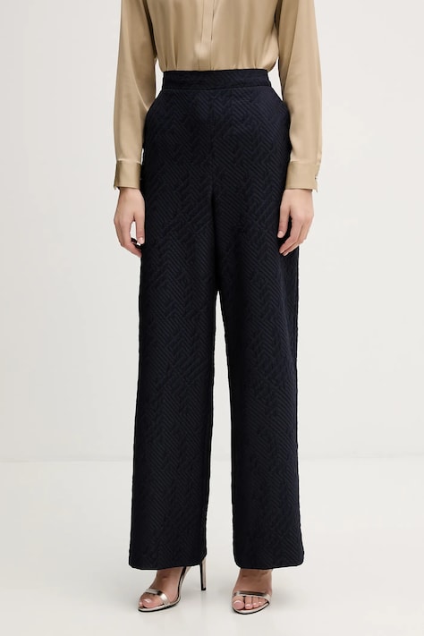 Joseph Ribkoff spodnie damskie kolor granatowy proste high waist 261056