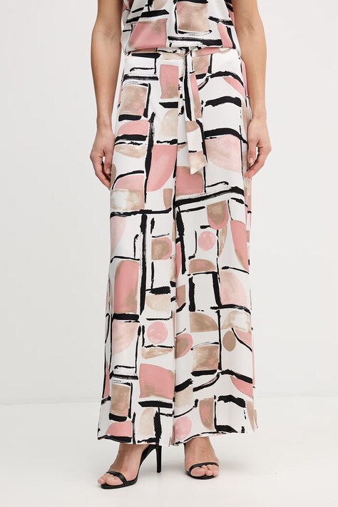 Joseph Ribkoff spodnie wide leg damskie białe high waist 261198