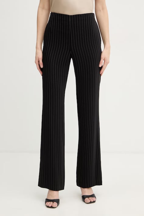 Armani Exchange pantaloni pentru femei negri high waist XW001793 AF19011