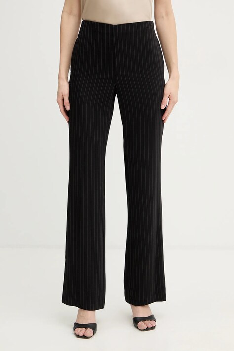 Armani Exchange hlače za žene crne srednje visoki struk XW001793 AF19011