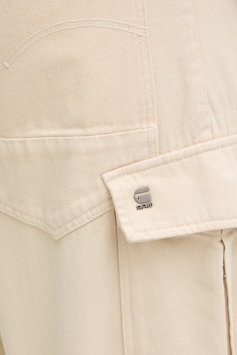 Бавовняні штани G-Star Cargo 3D boyfriend — SS26-SPD08L, бежевий — фото 4