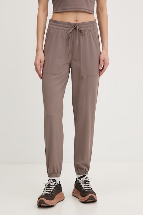 Sportovní kalhoty Columbia Pinetown Canyon dámské, hnědá barva, 2155911