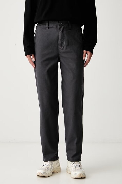 Columbia spodnie regular damskie bawełniane ROC szare high waist 2135811