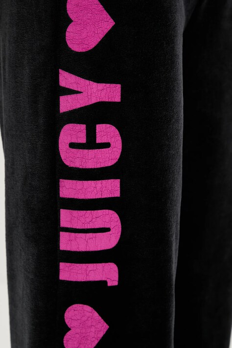 Juicy Couture spodnie dresowe Angel damskie kolor czarny z nadrukiem JCNBJ126454