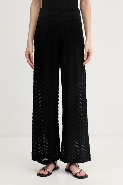 Joseph Ribkoff spodnie damskie z jedwabiem czarne high waist 262933