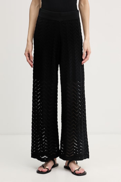 Joseph Ribkoff spodnie damskie z jedwabiem czarne high waist 262933