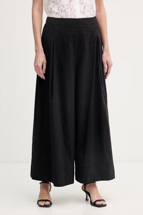 Joseph Ribkoff spodnie damskie z bawełną czarne high waist 262083