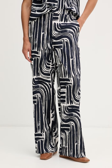 Joseph Ribkoff spodnie wide leg damskie granatowe high waist 262165
