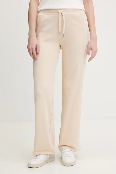 Joop! pantaloni de trening culoarea bej, cu imprimeu, 30100028