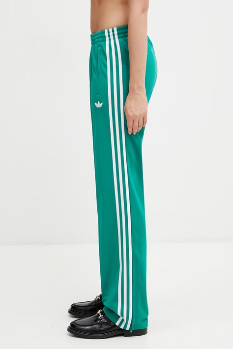 adidas Originals spodnie dresowe damskie zielone high waist KD3649